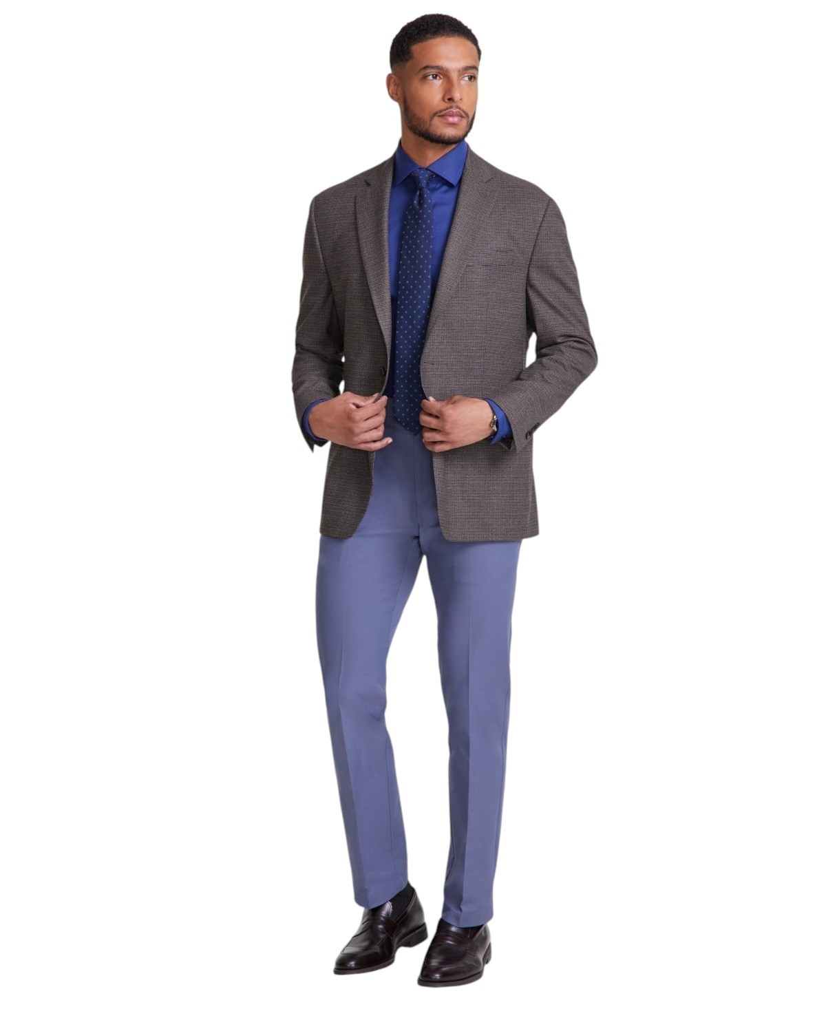 Michael Kors Mens Classic fit Sport Coat Blazer 42 R Brown Plaid