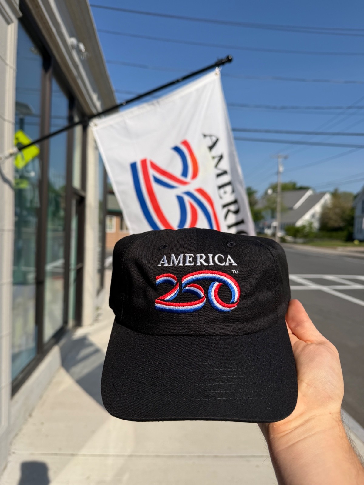 OFFICIALLY LICENSED AMERICA 250 BLACK UNSTRUCTURED HAT (New with Tags)
