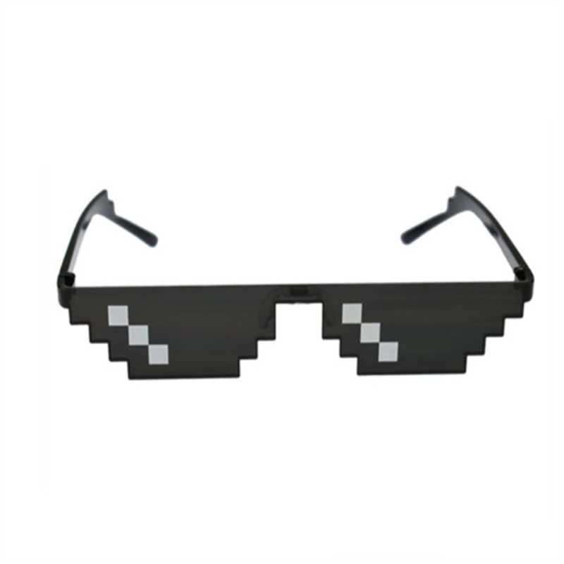 Cool Thug Life Glasses Unisex Mosaic 8 Bit Pixel Deal With IT Sunglasses Mlg Kit