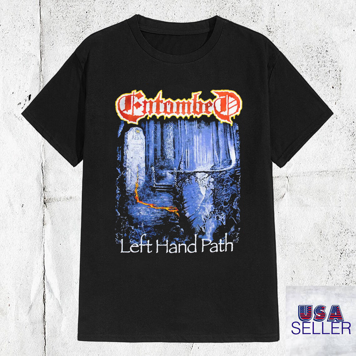 ENTOMBED Left Hand Path Short Sleeve T Shirt Full Size S-5XL