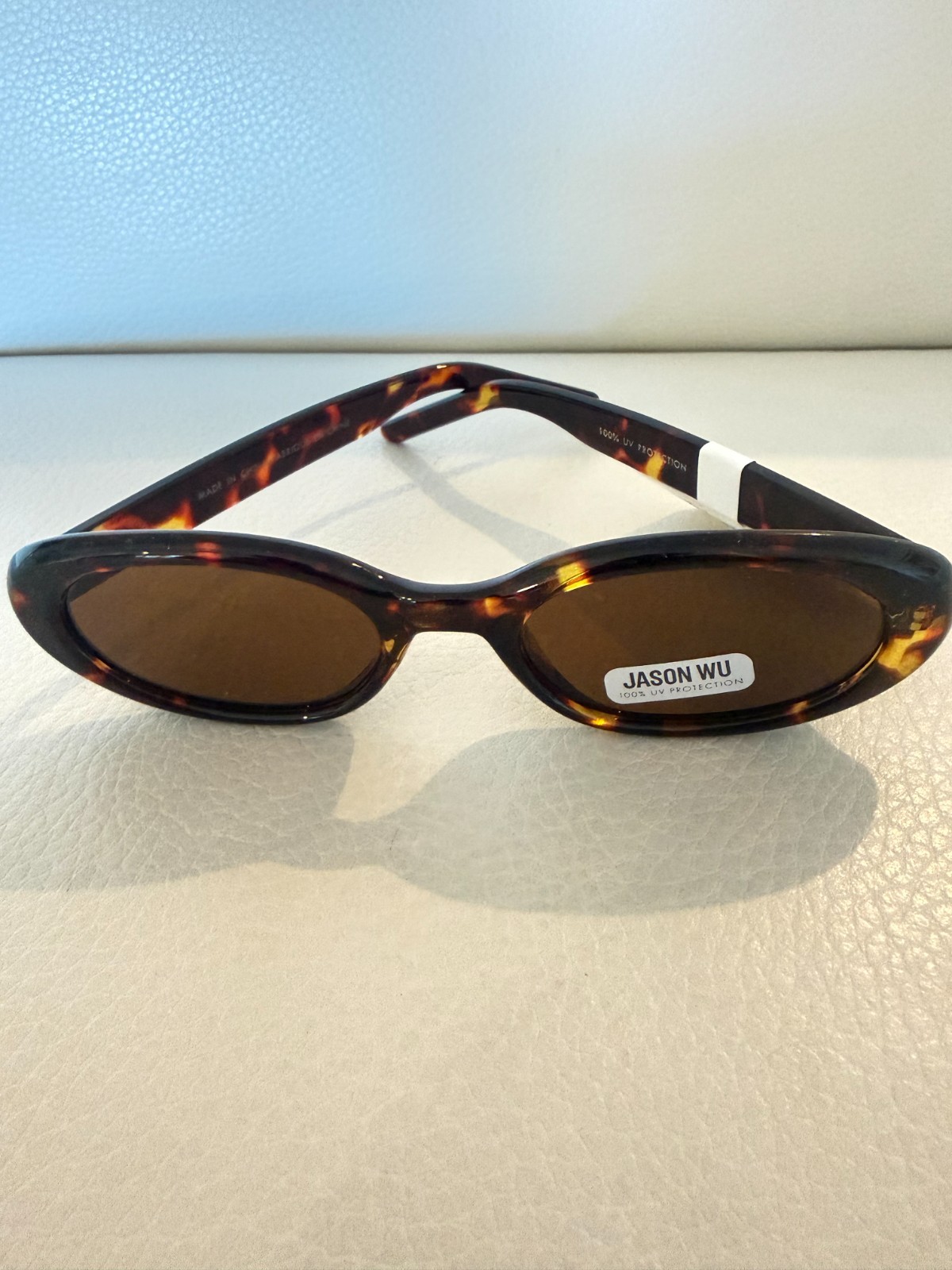 NWT JASON WU TORTOISESHELL OVAL SUNGLASSES RETRO STYLE 100% UV PROTECTION