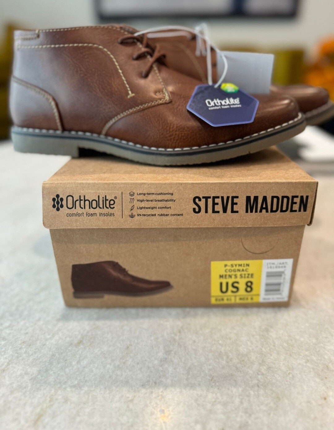 Size 8 Steve Maden Mens Leather Shoes New