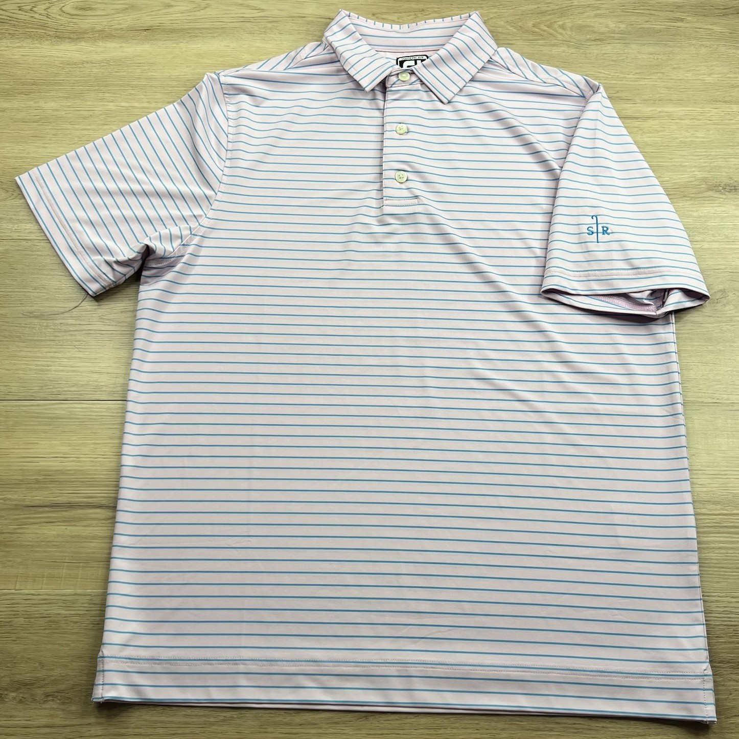 Sheep Ranch FootJoy FJ Striped Medium Short Sleeve Athletic Fit Polo Shirt