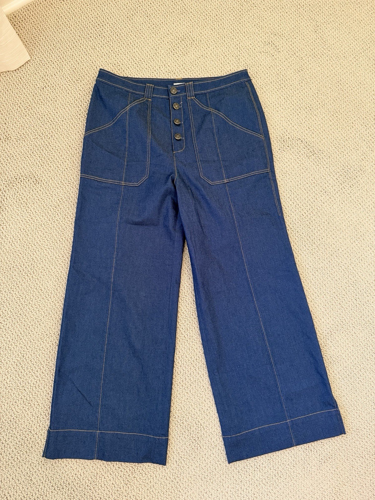 NWT Cinq A Sept Benji Jeans Aegean Blue  12