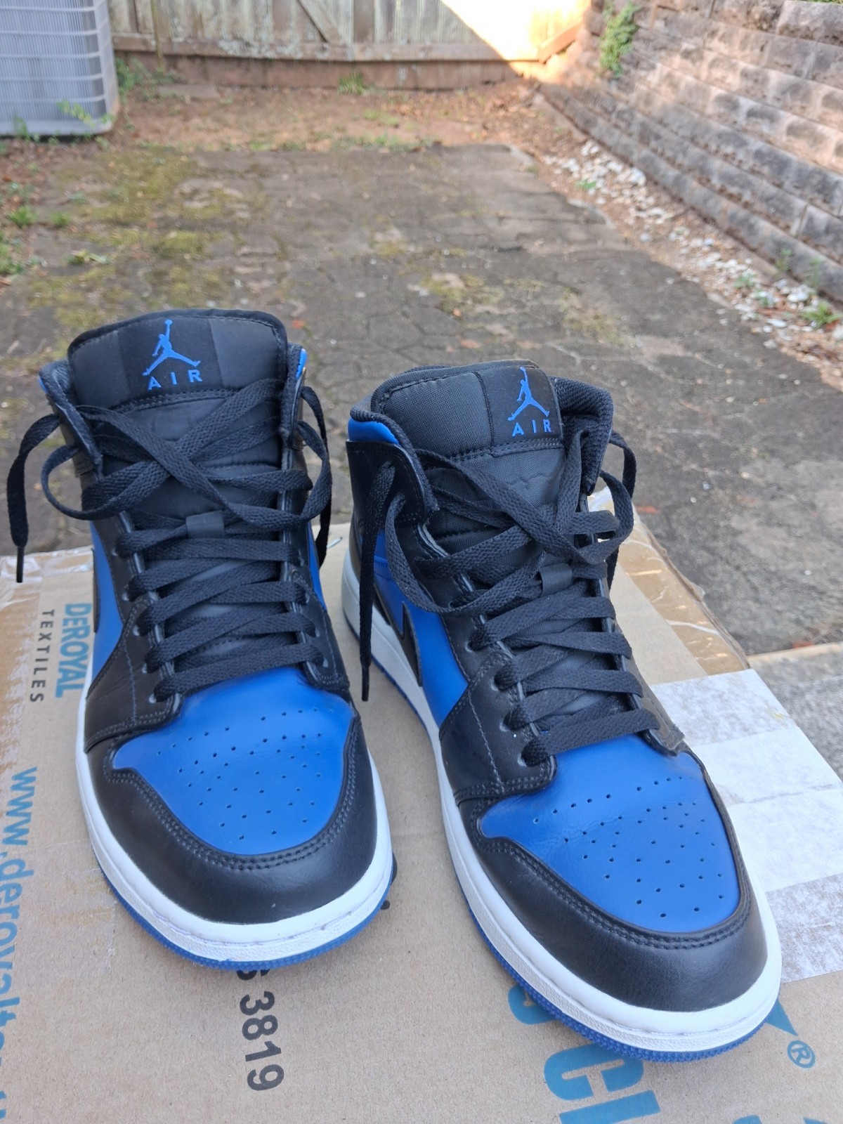 Nike Air Jordan 1 Mid Royal Black Blue White DQ8426-042 Men’s