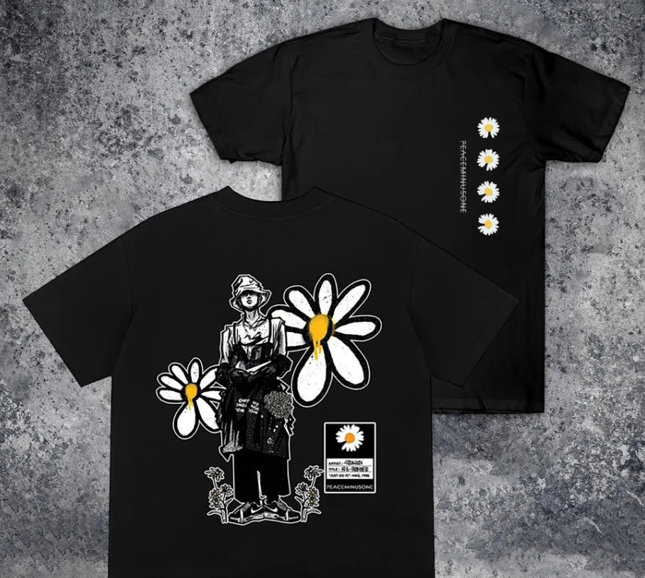 NEW G-Dragon Tour 2025 Shirt Peaceminusone Daisy Vintage Tee FOR FAN