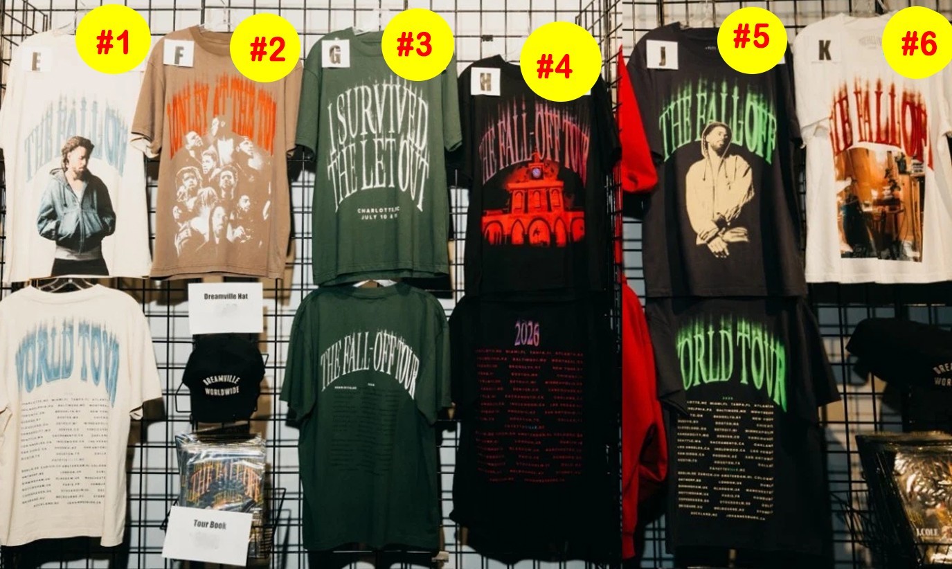 NEW J. Cole The Fall Off World Tour 2026 Merch Tee reprint
