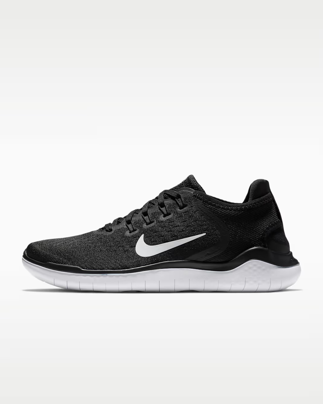 Nike Free RN 2018 Women\'s Running Shoes Black White 942837-001 New Size 8 8.5