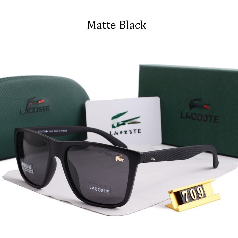 Men's Lacostee Classic Sunglasses Women's outdoor Square Sunglasses - 709 + Box