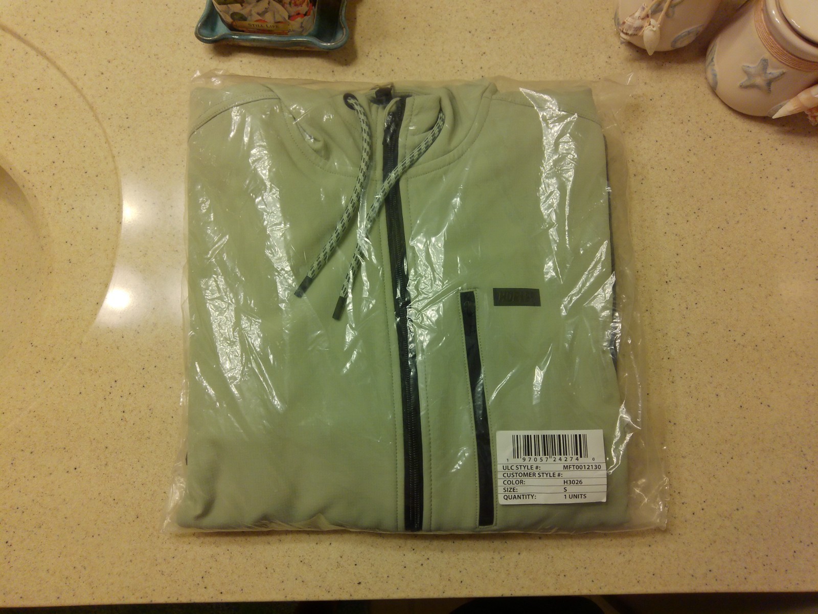 HURLEY HEAT FLEECE 1/2 ZIP SM NWT