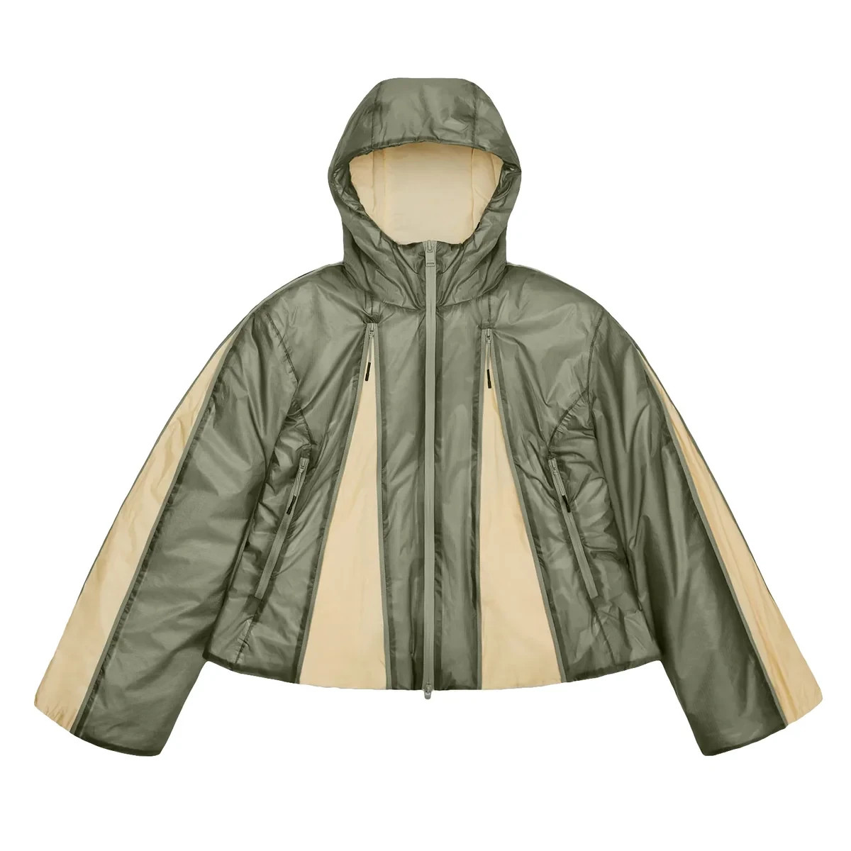 Rains, Kauto Vision Insulated Curve Jacket, W4T1, Small, Drift, New with Tags