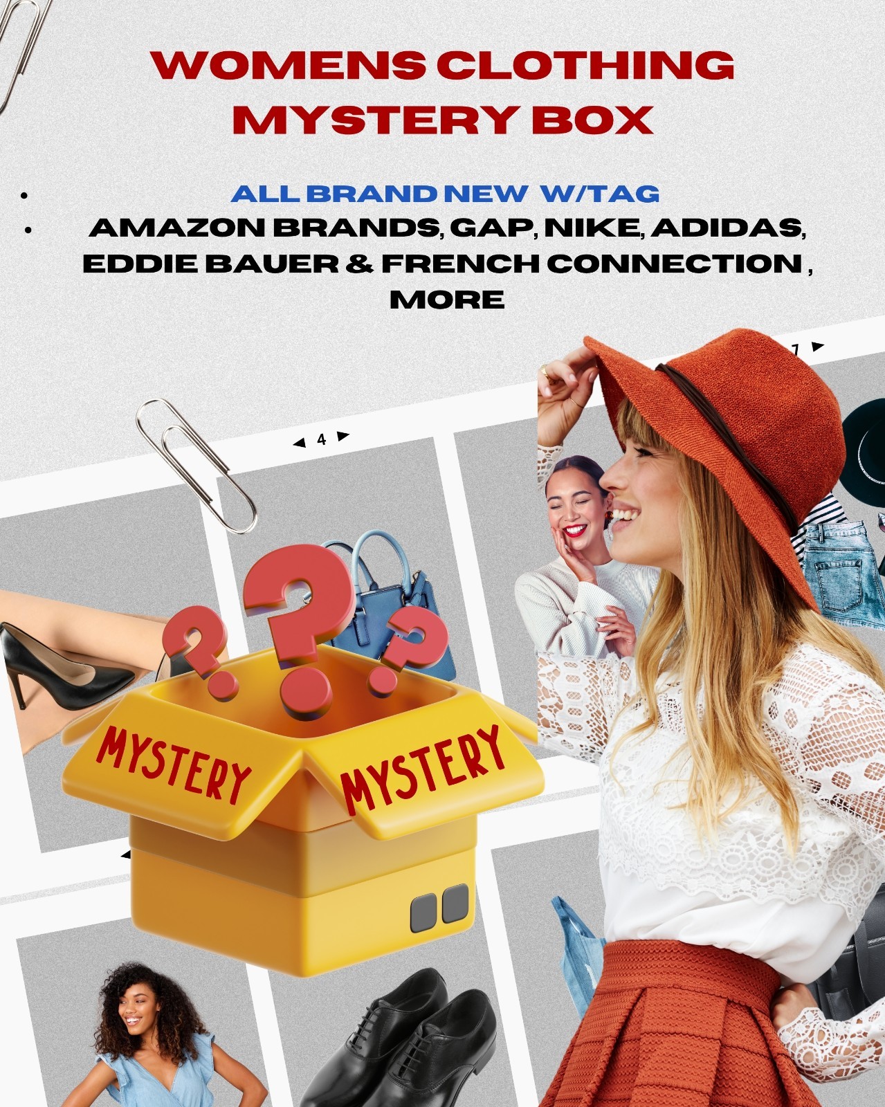 Mystery Box Women's Apparel -Pick Your Size and Quantity -Brand New items -