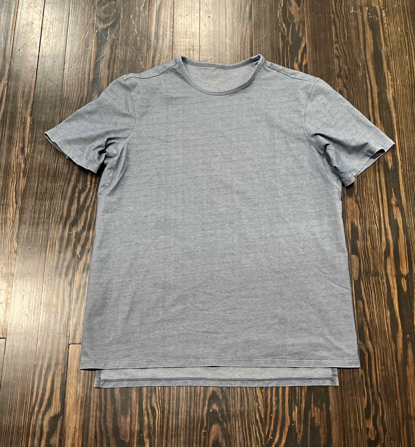 Lululemon Basic Wide Neck T Shirt Men’s Large Blue Cotton 