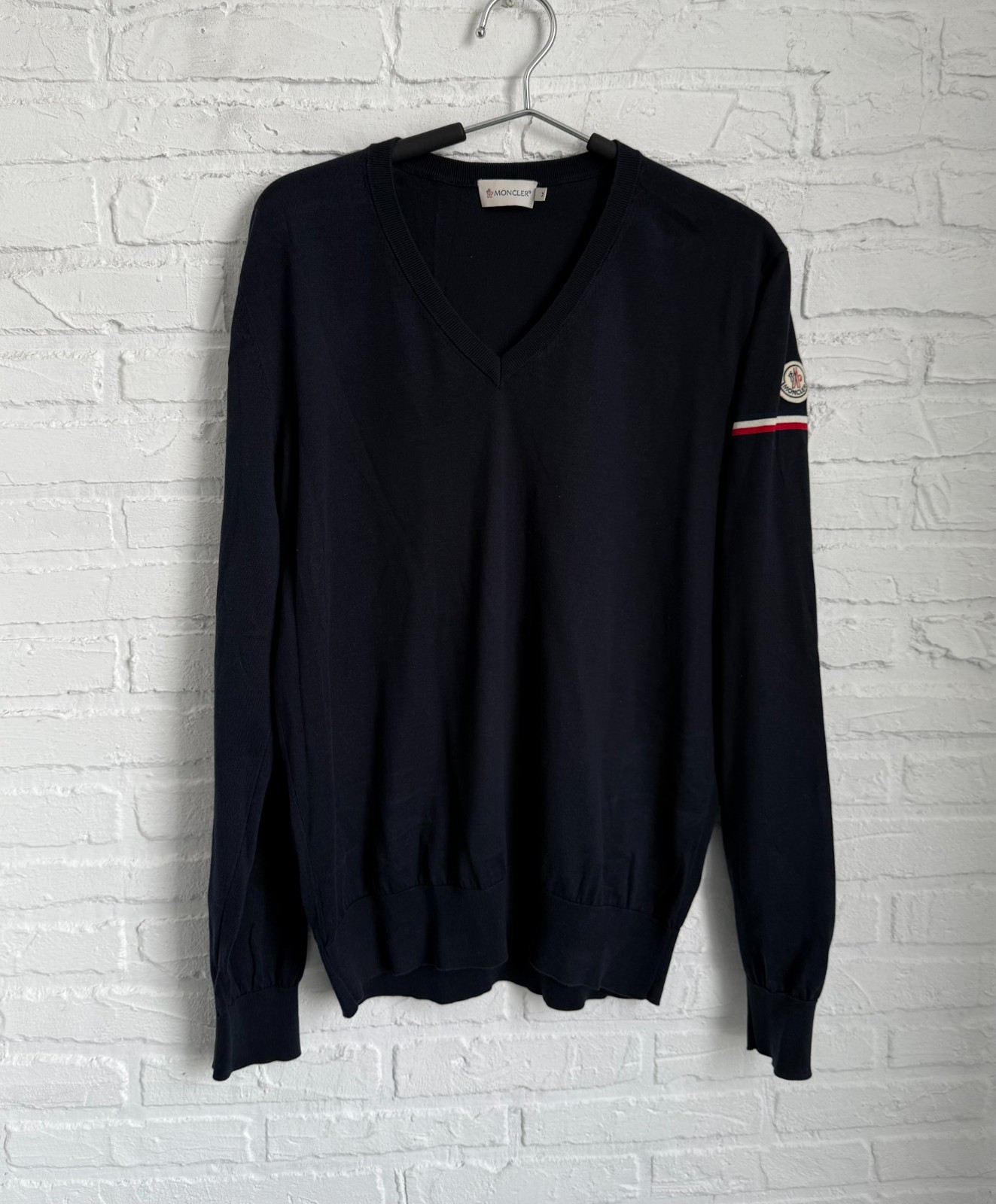 Moncler maglione tricot scollo A V-neck jumper size M