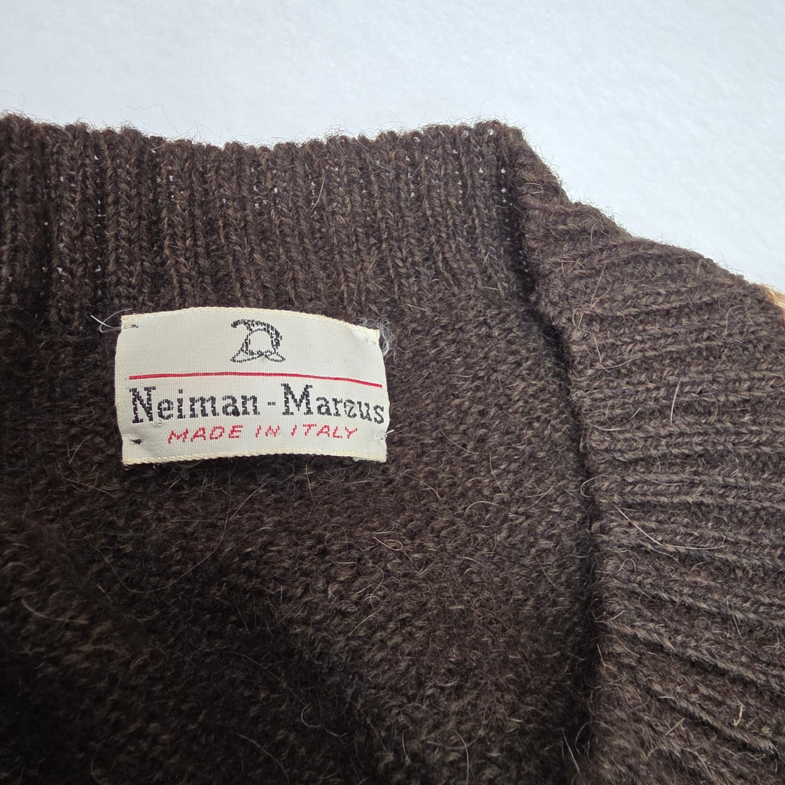 VTG 80s Neiman-Marcus Made in Italy Argyle Sweater Unisex Medium
