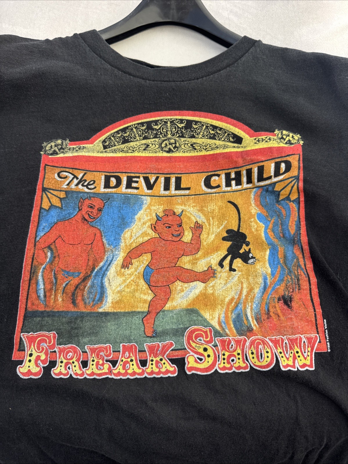 Vintage Fashion Victim Shirt RARE 1998 Freak Show Devil Child *Size XXL