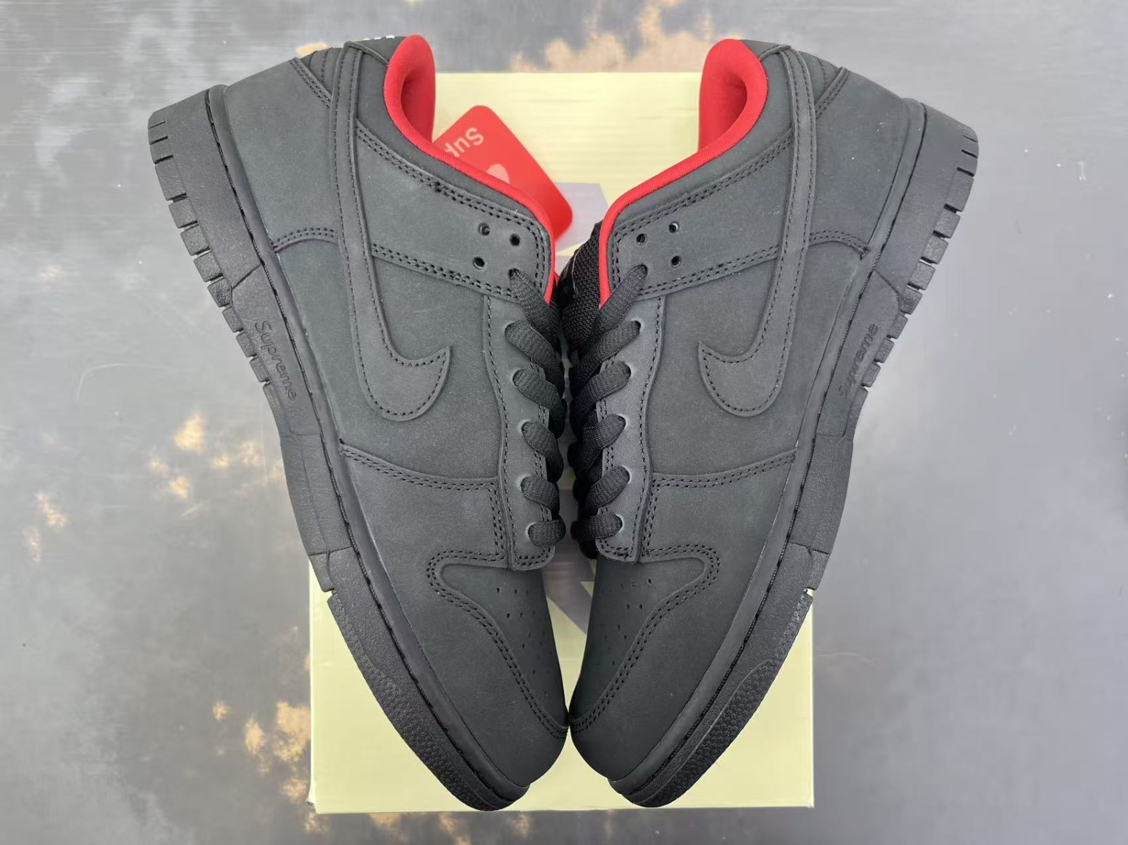 Nike SB Dunk Low Supreme 94 Black Men\'s - HQ8487-001 - Size 7.5 US
