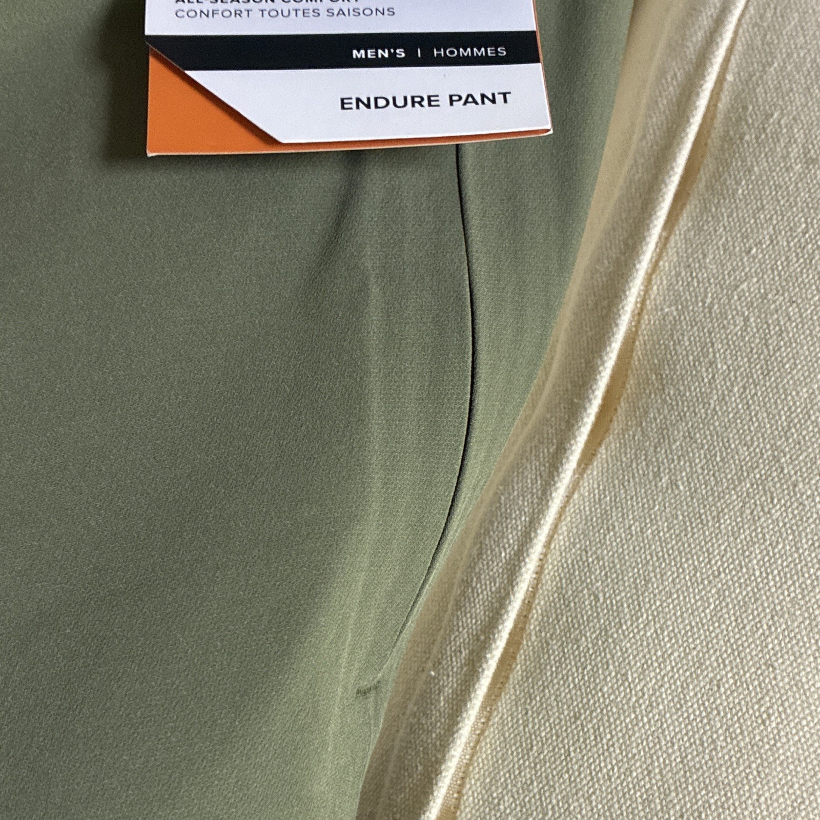 Sitka Men\'s ENDURE pant olive Green Softshell Pants Stretch Zip Pockets Waist 36