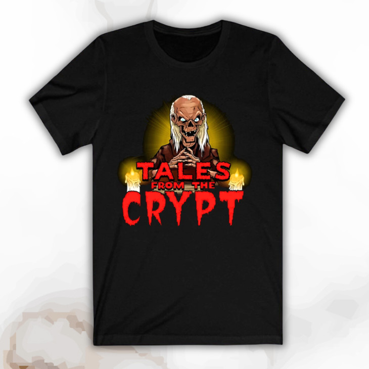 Tales From The Crypt Classic Horror Movie Men\'s Black Graphic T Shirt - NEW