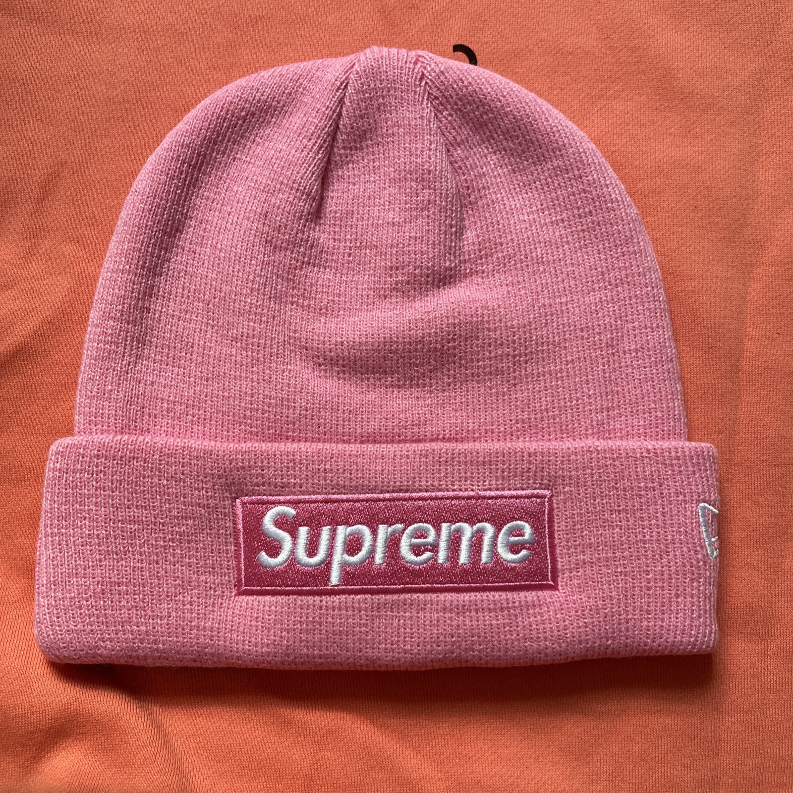 Unreleased SF EXCLUSIVE In-Store Supreme FW21 Box Logo Pink Beanie RARE *READ*