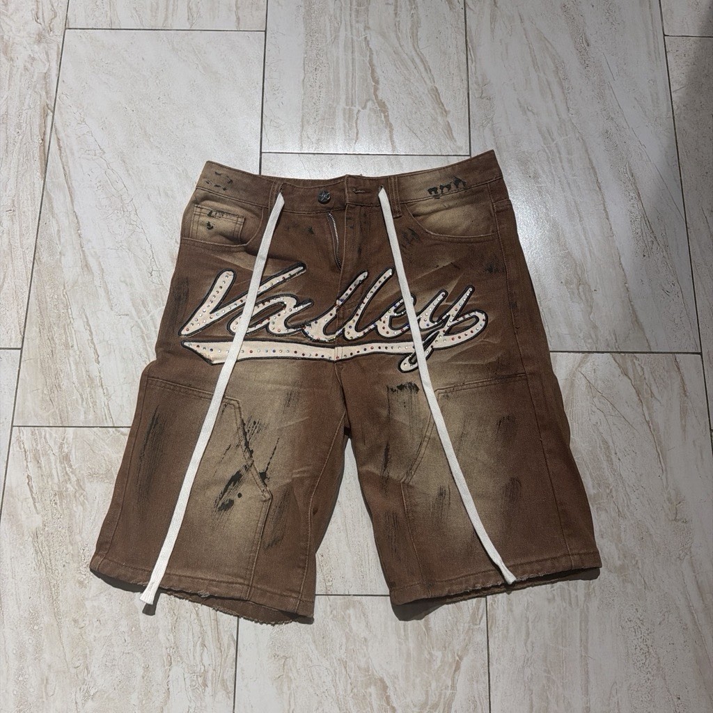Valley Dreams Rhinestone.             Denim Shorts
