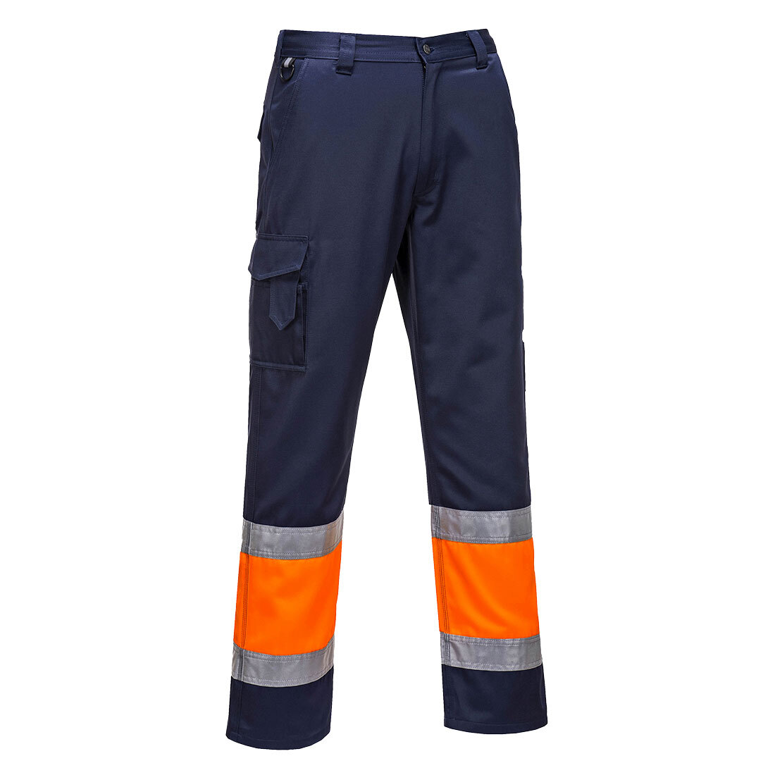 Portwest Hi-Vis Two-Tone Combat Trouser Pants Durable Polycotton Fabric