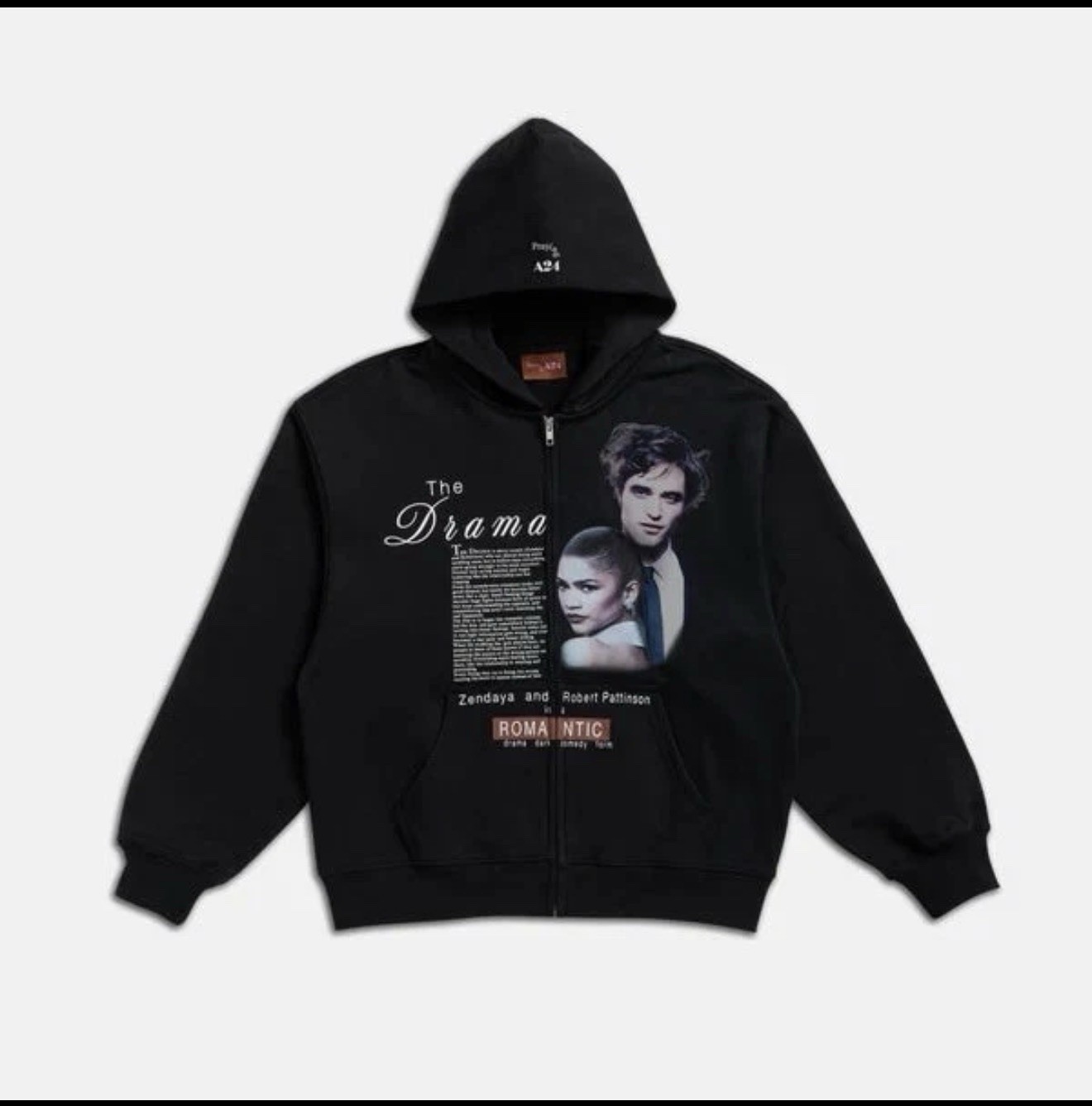 The Drama Hoodie L Sweatshirt A24 Zendaya Robert Pattinson Rare NEW