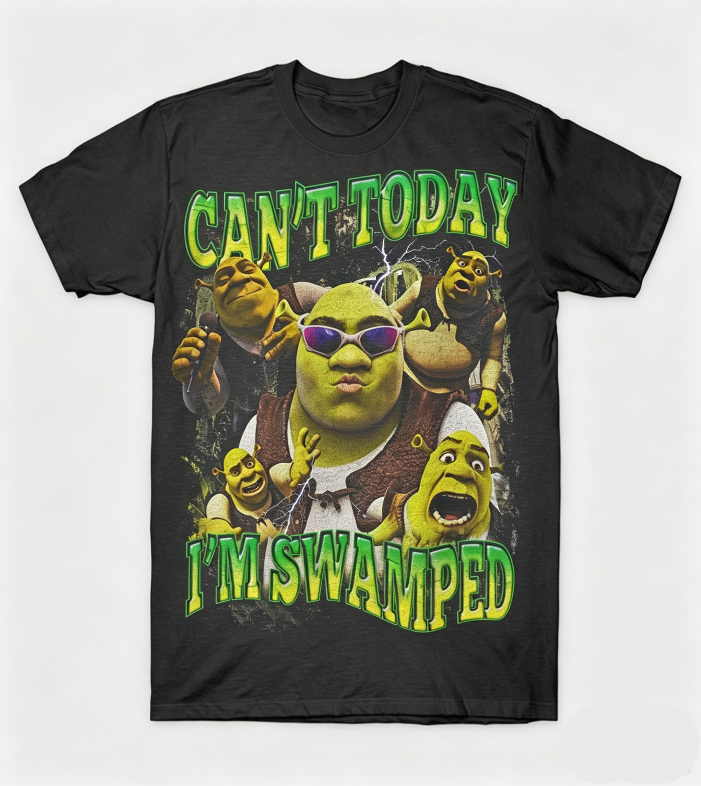 Funny Shrek Meme Shirt: Can\'t Today I\'m Swamped T-Shirt