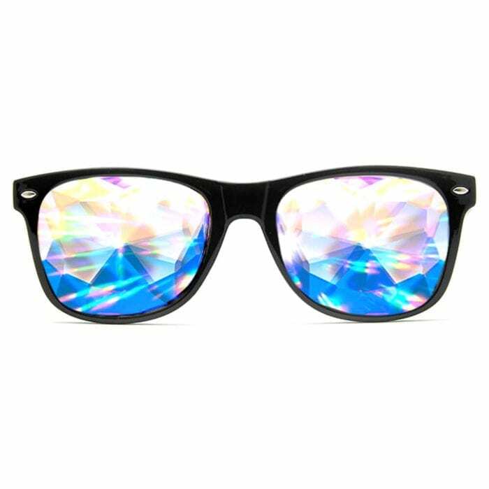 GloFX Ultimate Kaleidoscope + Diffraction Glasses – Black