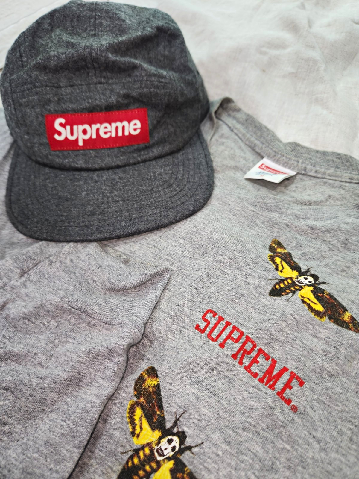 Supreme Moth Logo S/S \'15, Men\'s M. Box Logo 5 Panel 2013 Loro Piana Wool.
