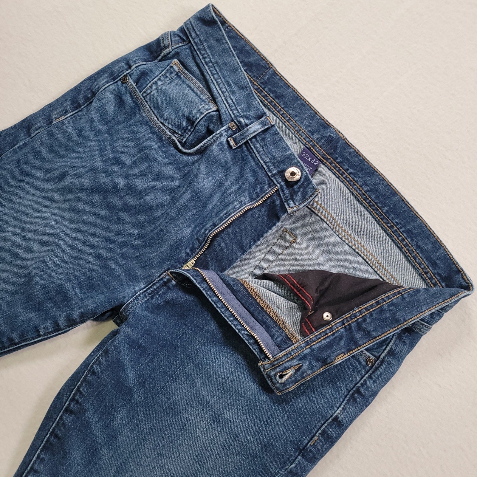 johnnie-O Dos Jeans Mens 32x32 Blue Noon Noon Slim Straight Stretch Denim