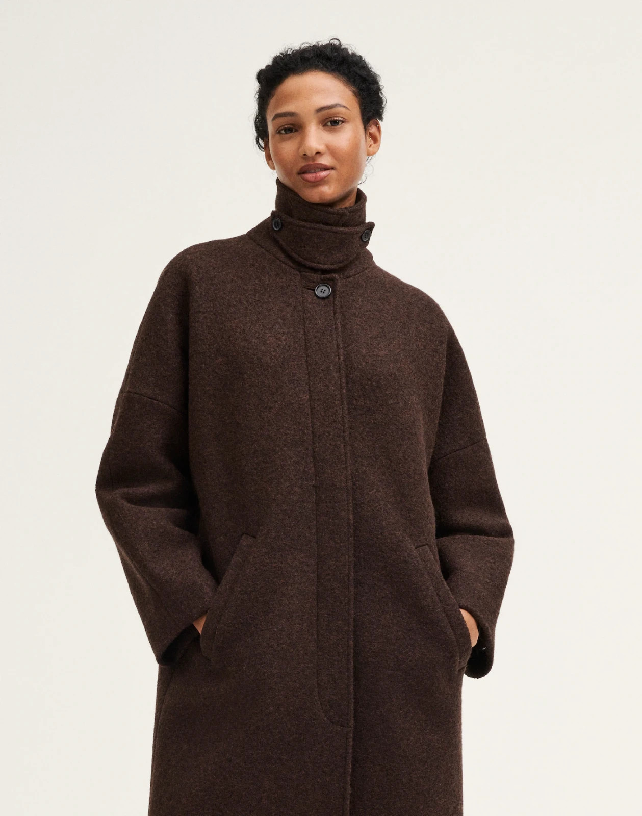 New-madewell-The Simone Cocoon CCoat-free shipping