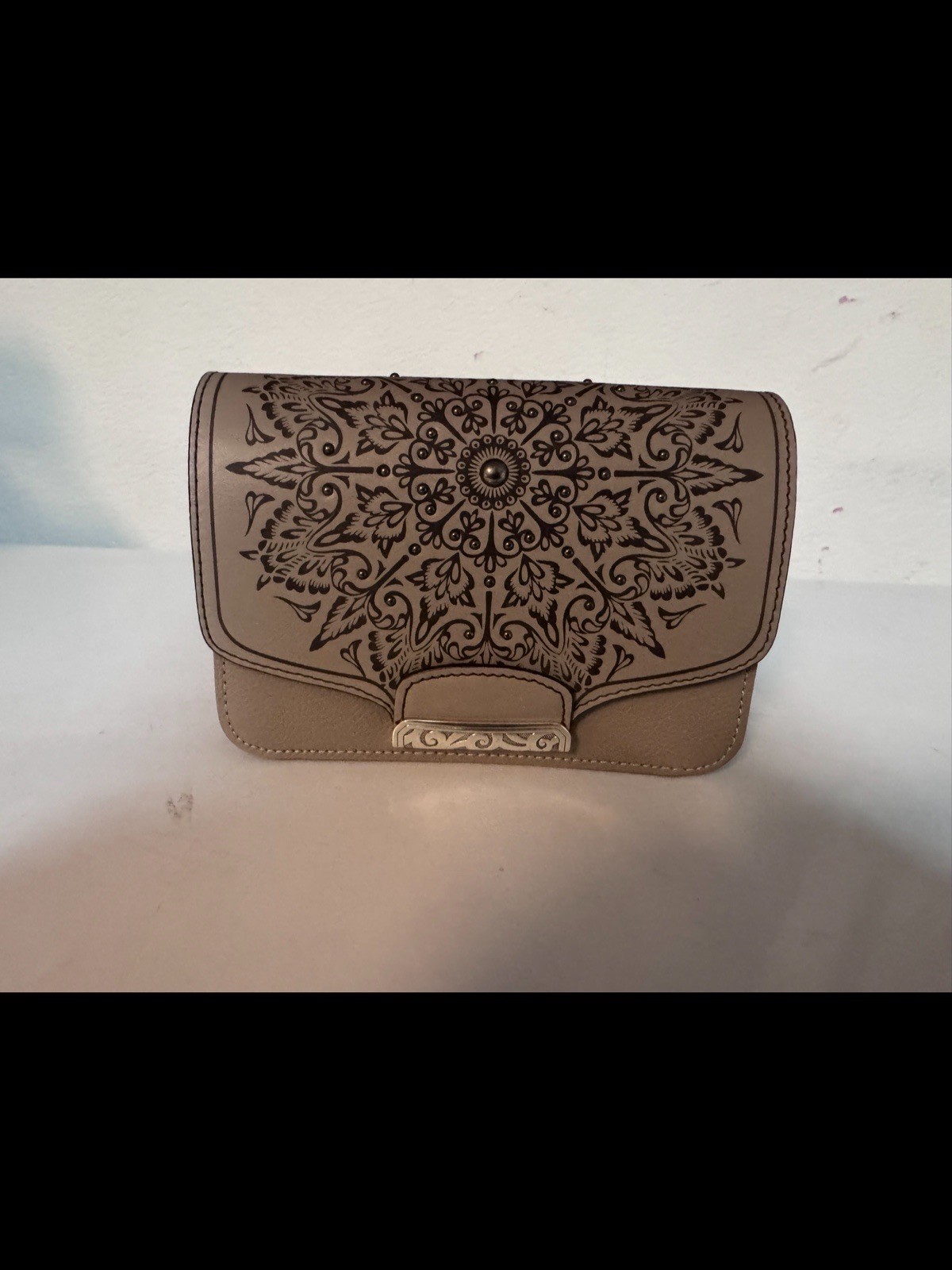 Brighton Crossbody Ferrara Nova Beechwood Taupe Ginger Snappy Minibag Handbag