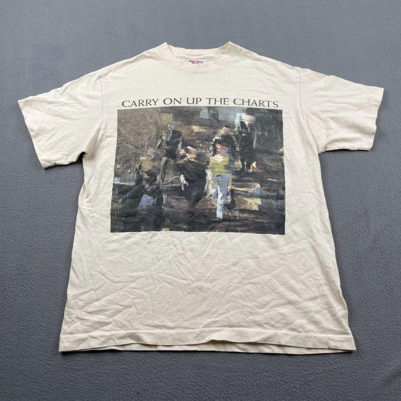 Vintage 1994 The Beautiful South Carry On Up The Charts Tour T Shirt L Cream