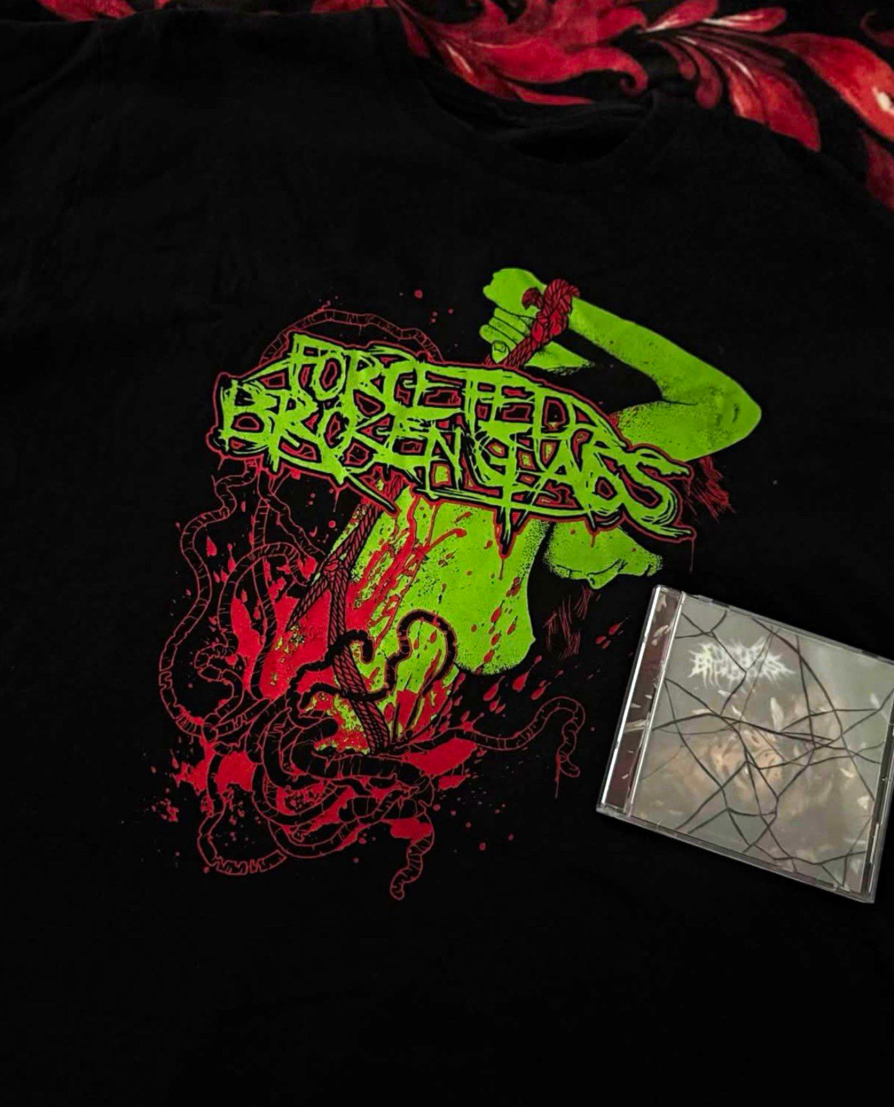 Force Fed Broken Glass BTST Deathcore Shirt (READ DESC)