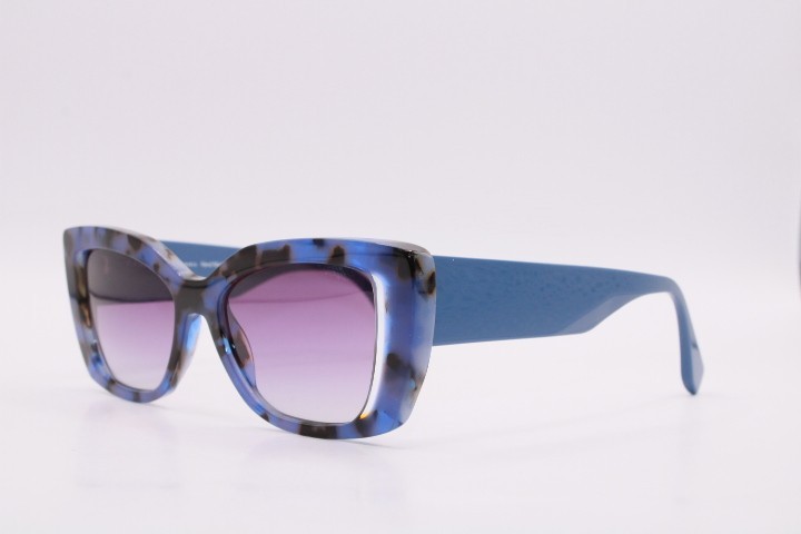 NEW FACE A FACE ASHOKA 1 COL 6591 BLUE BLACK AUTHENTIC SUNGLASSES 52-17