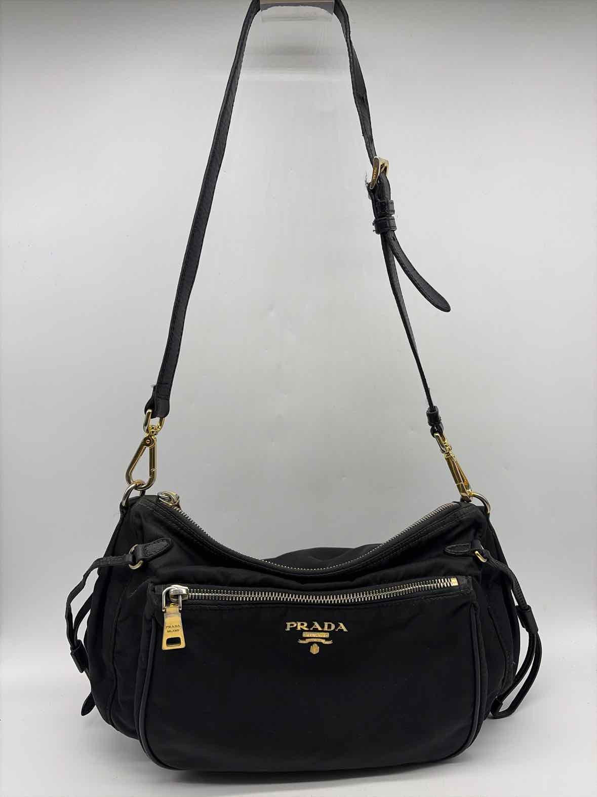 Prada Black Nylon Tessuto Shoulder Bag