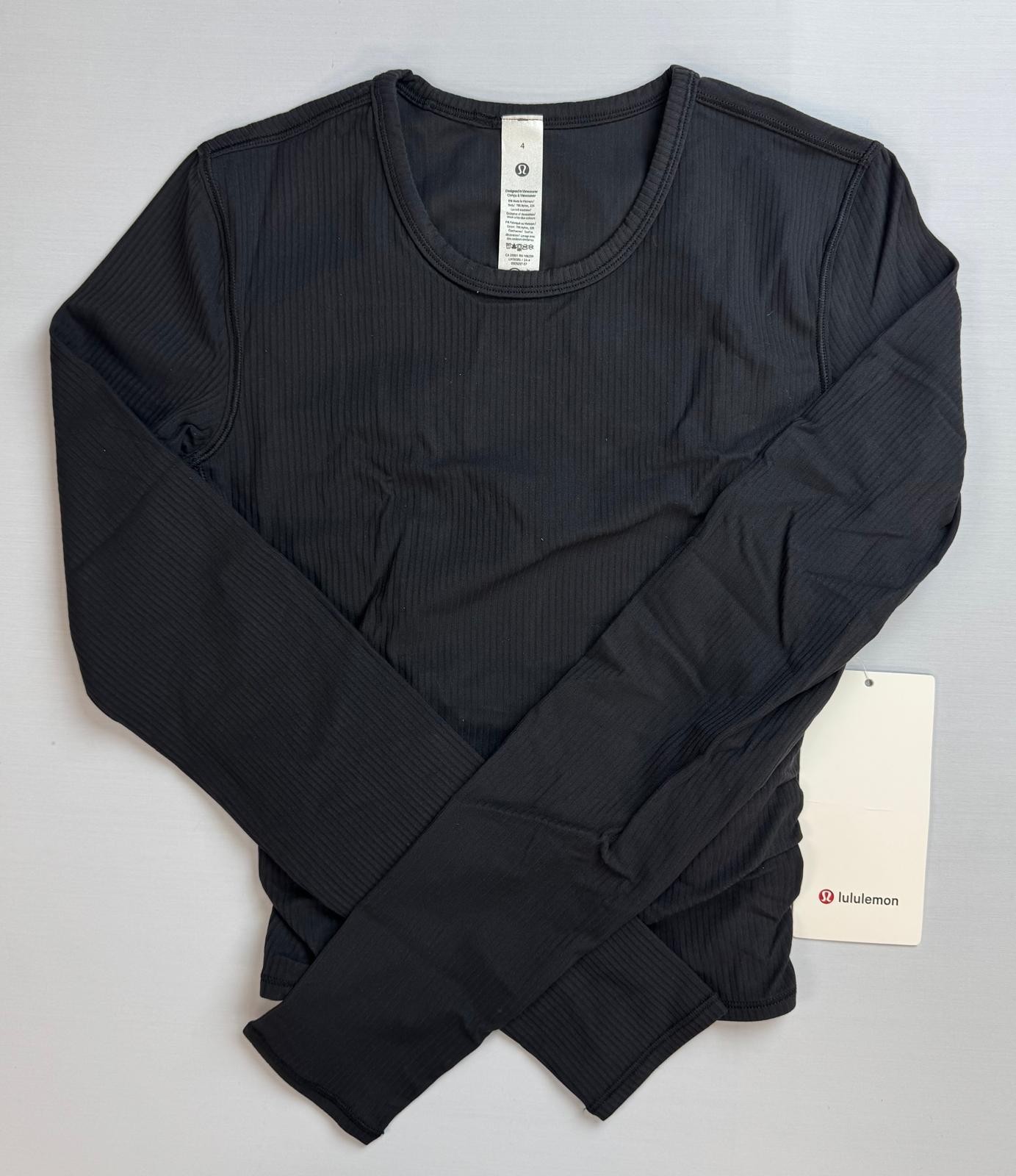 lululemon All It Takes Back-Twist Ribbed Long-Sleeve Shirt Choose Your Size. NWT