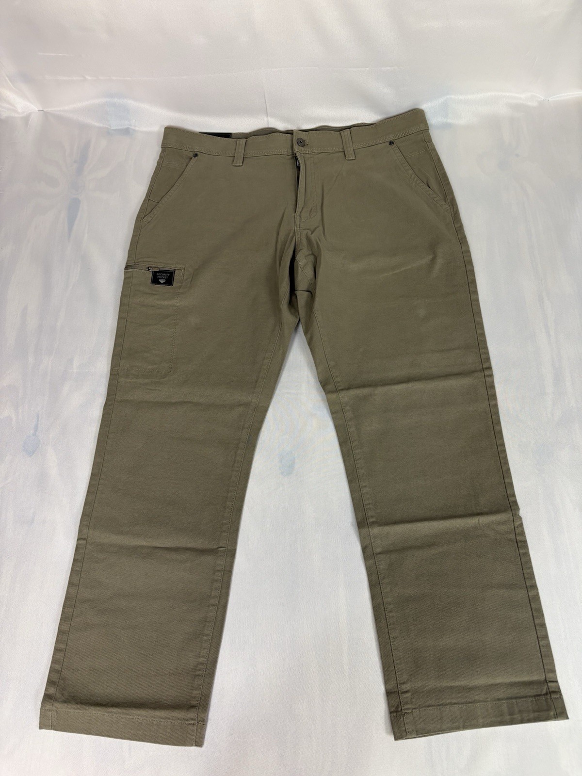 NWT Weatherproof Utility Pants Mens 38x30 Light Oak Stretch Straight Leg
