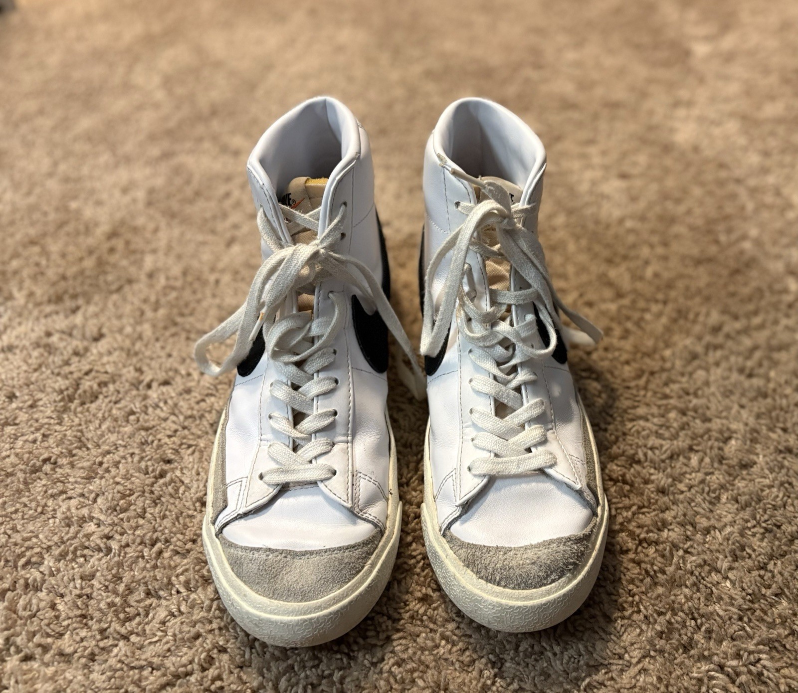 Size 9 - Nike Blazer Mid 77 Vintage White Black 2019