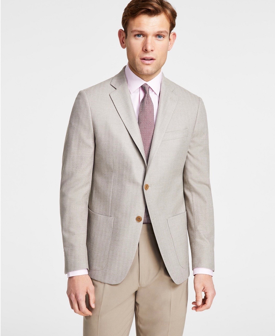 $295 NEW MICHAEL KORS MENS 40R OATMEAL SUPER SOFT BLAZER SPORT COAT SUIT JACKET