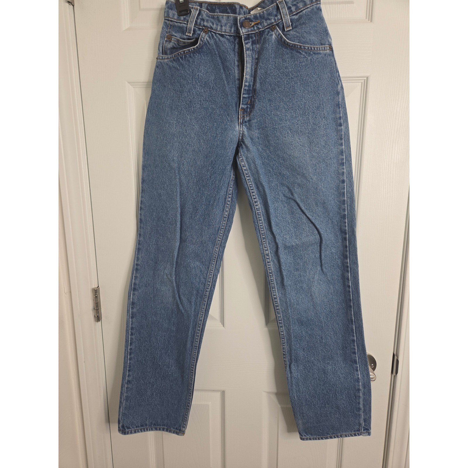 Levi\'s 550 Jeans Student W28 L30 Blue Good Vintage 90s Orange Tab Tapered