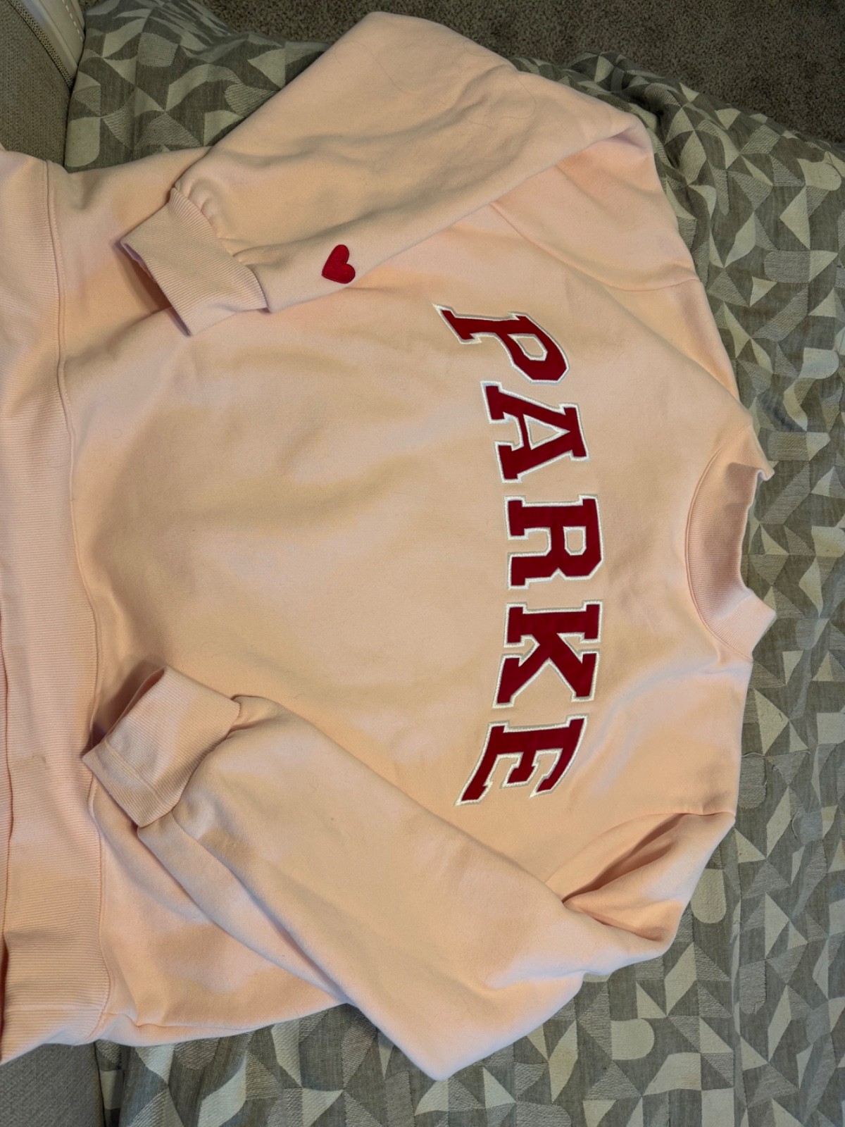 PARKE Valentine Collection mockneck sweatshirt xxl