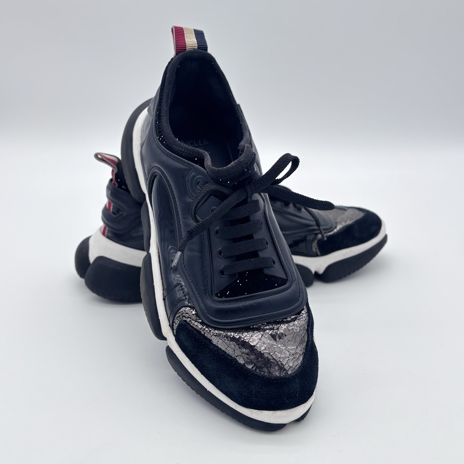 Moncler Briseis Scarpa Black Trainers Sneakers Shoes Euro Size 40