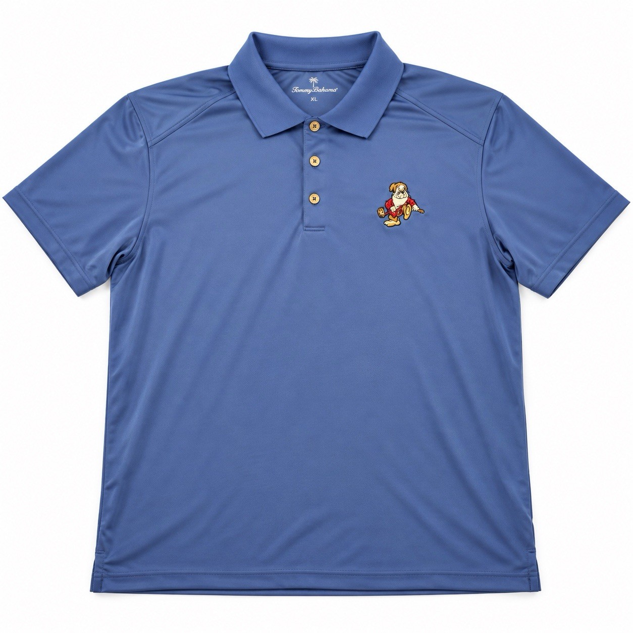 Nike Mens XL Tour Performance Dri Fit Golf Polo Shirt Blue Disney Grumpy