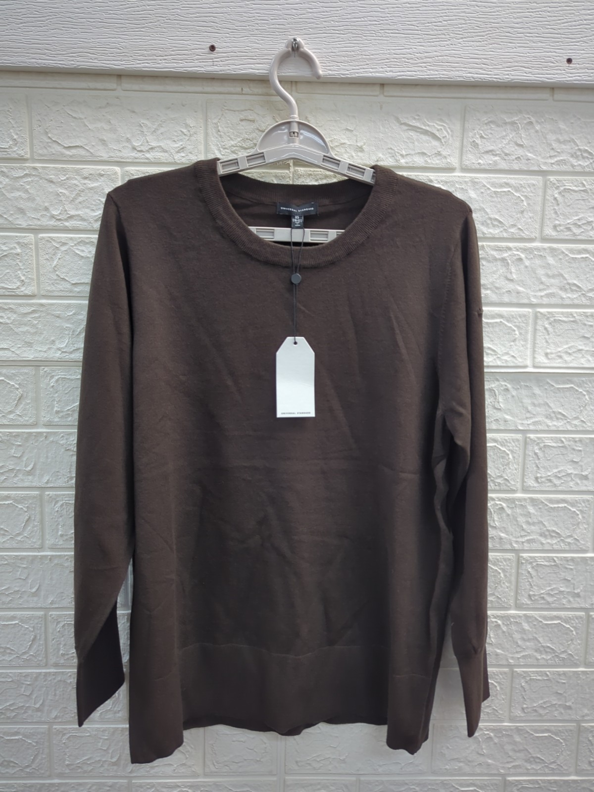 New Universal Standard Savvy Fine Knit Crew Sweater Women\'s Size XS