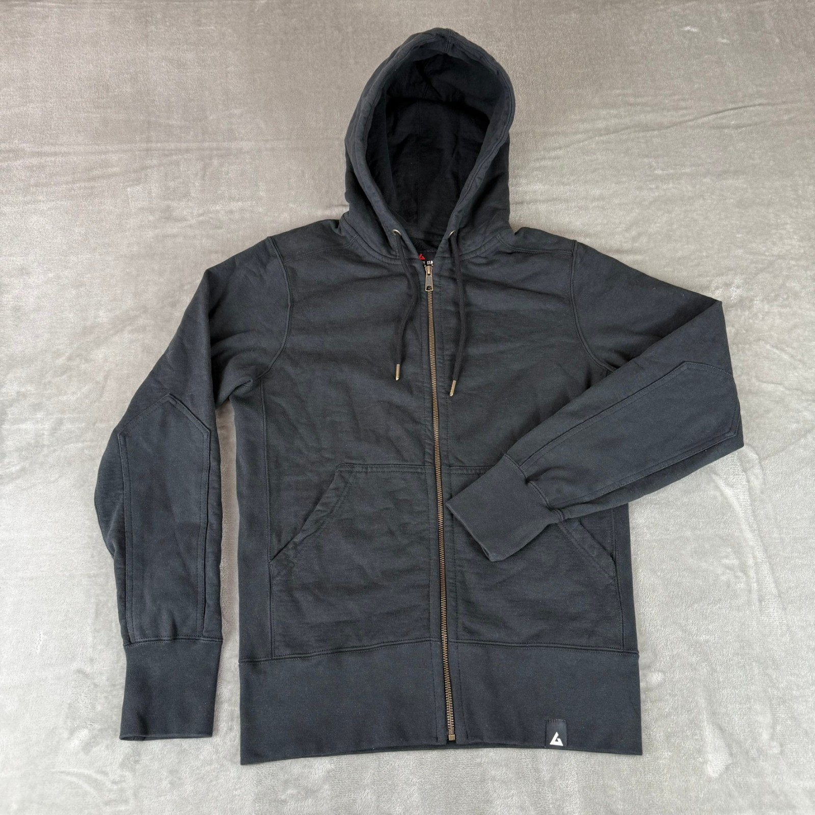 American Giant Classic Full Zip Hoodie Mens Small Black Heavy $168 USA New NWOT