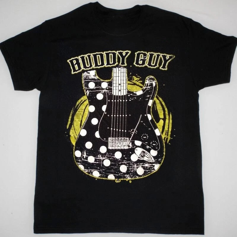 Rare Buddy Guy Guitar Short Sleeve Cotton Black All Size Shirt QQ1089