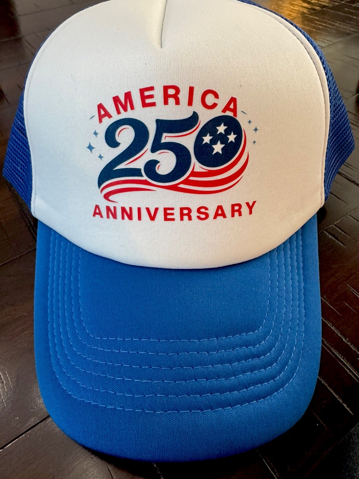 New America 250th Anniversary Adjustable Graphic Trucker Hat- lot of 144 hats