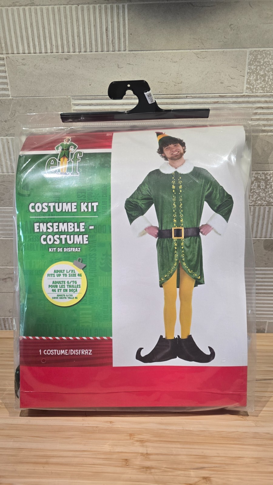 New Buddy the Elf Costume Kit Size Large / X-Large up to Size 46